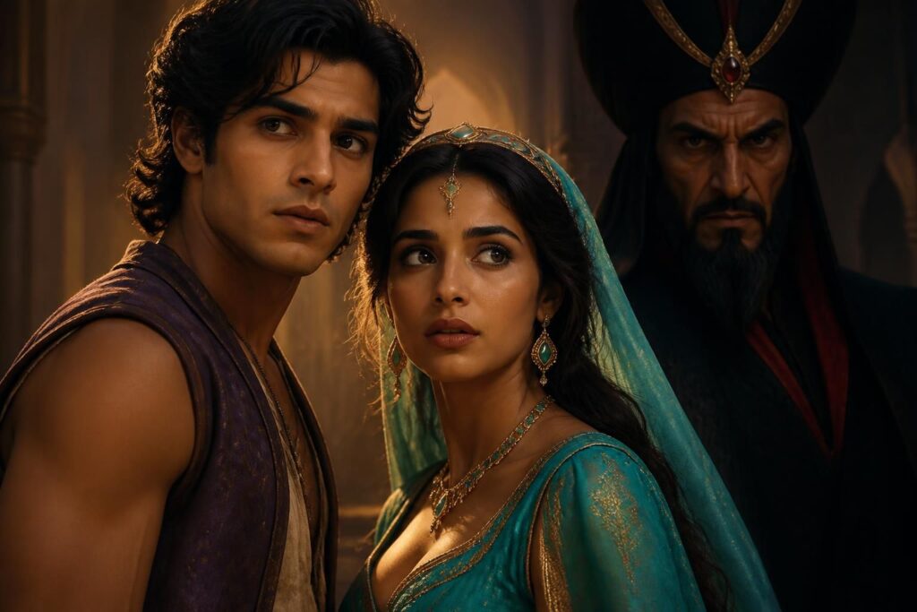 découvrez l'origine, l'âge et la relation complexe entre aladdin, jasmine et jafar à travers les différents films de la saga.