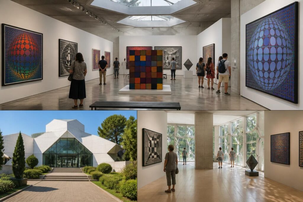découvrez le musée vasarely à aix-en-provence et ses autres sites : horaires d'ouverture, visites incontournables et œuvres majeures de l'artiste.
