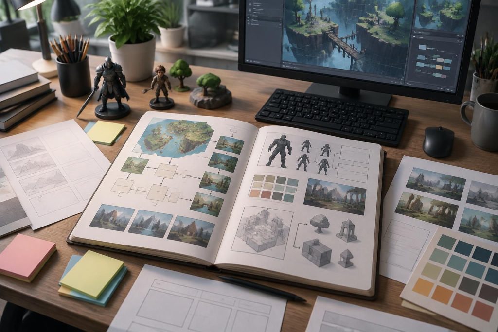 découvrez comment structurer un game design document, choisir un modèle adapté et définir les éléments clés pour concevoir votre jeu vidéo.