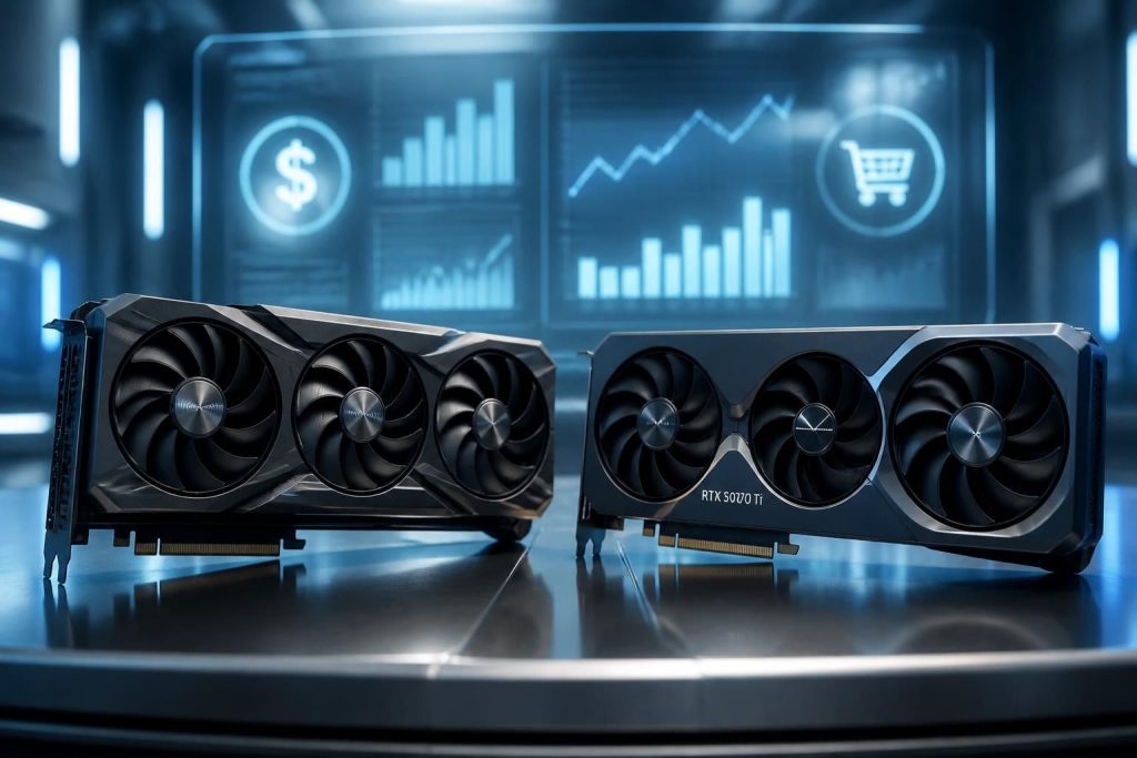 découvrez notre comparatif détaillé entre la rtx 4070 ti super et la rtx 5070 ti pour analyser leurs performances et prix, et trouvez la meilleure carte graphique adaptée à vos besoins.